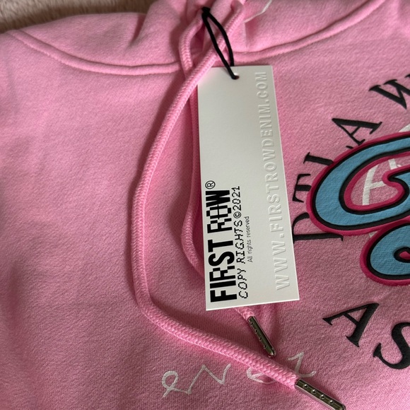 NWT FIRST ROW COLOR BLOCK COMBO ALL OVER GRAPHIC PRINT PUFF PRINT HOODIE XL - Picture 9 of 11